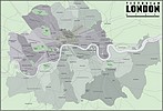 Carte de Londres  l poque victorienne